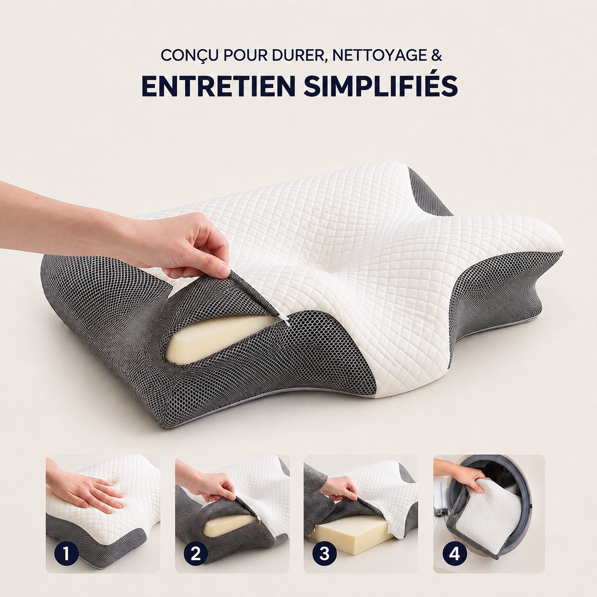 L'Oreiller Signature | Coussin Mémoire de Forme