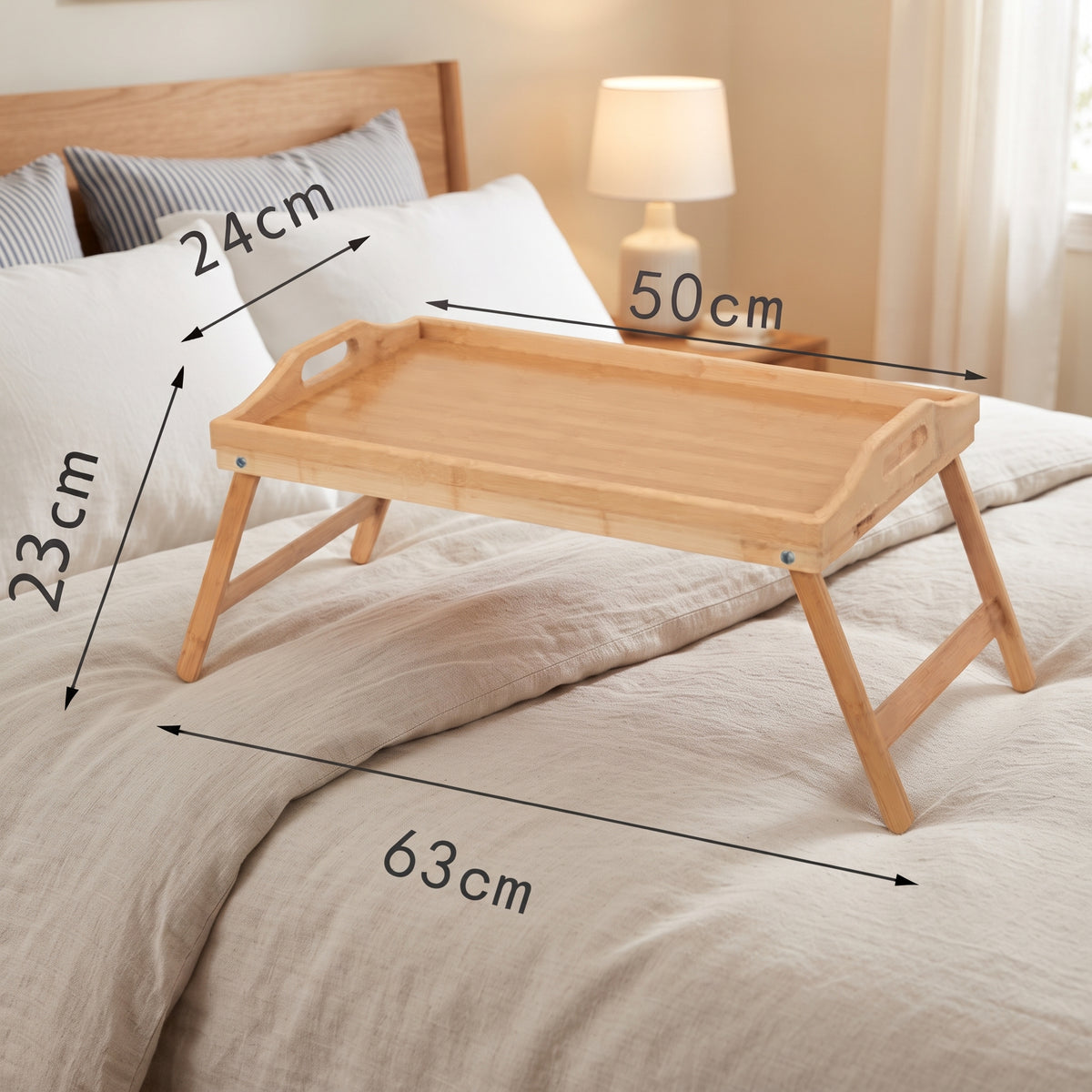 L'Instant | Plateau de Lit en Bambou Naturel