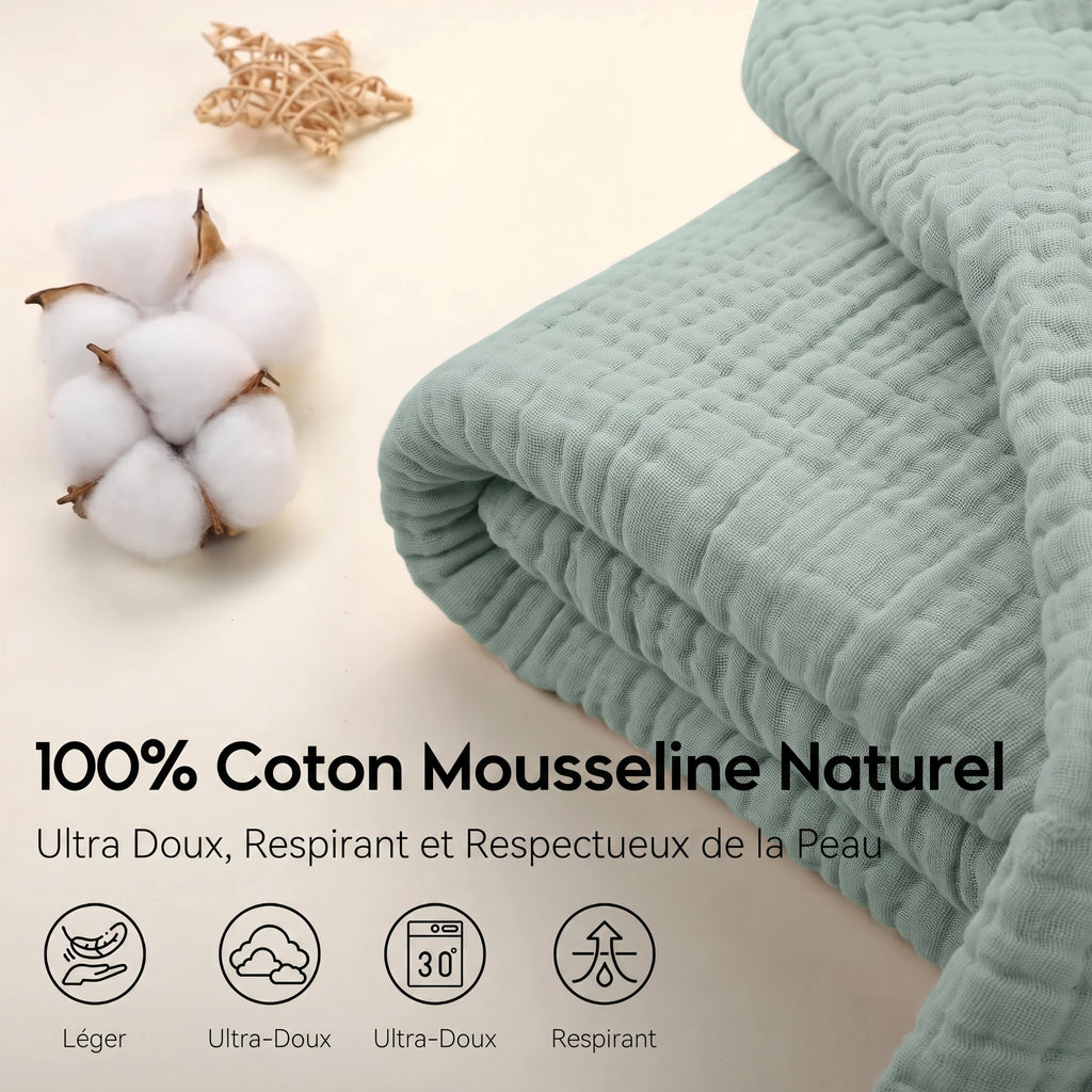 Le Voile | Couverture en Mousseline 100% Coton