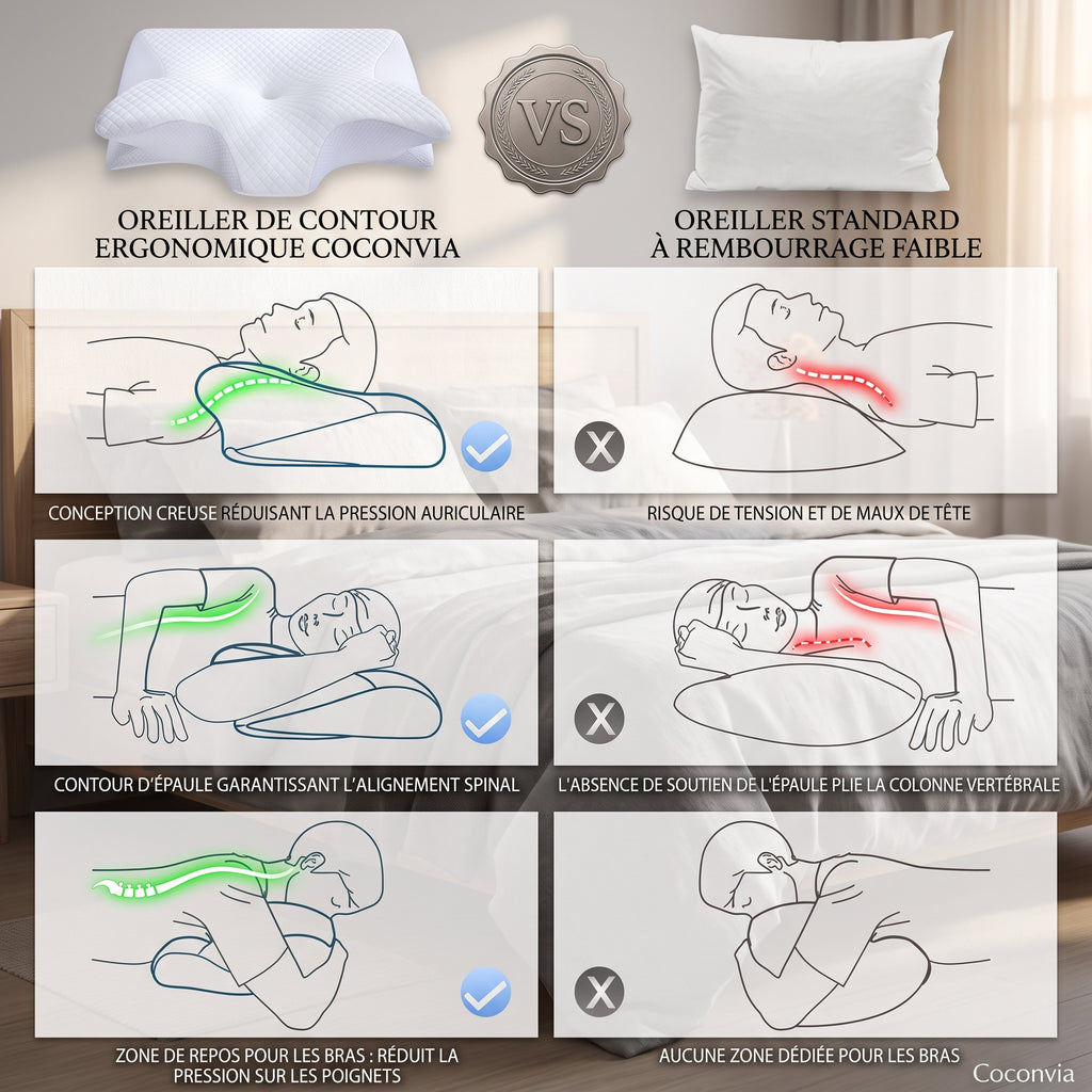 L'Oreiller Signature | Coussin Mémoire de Forme