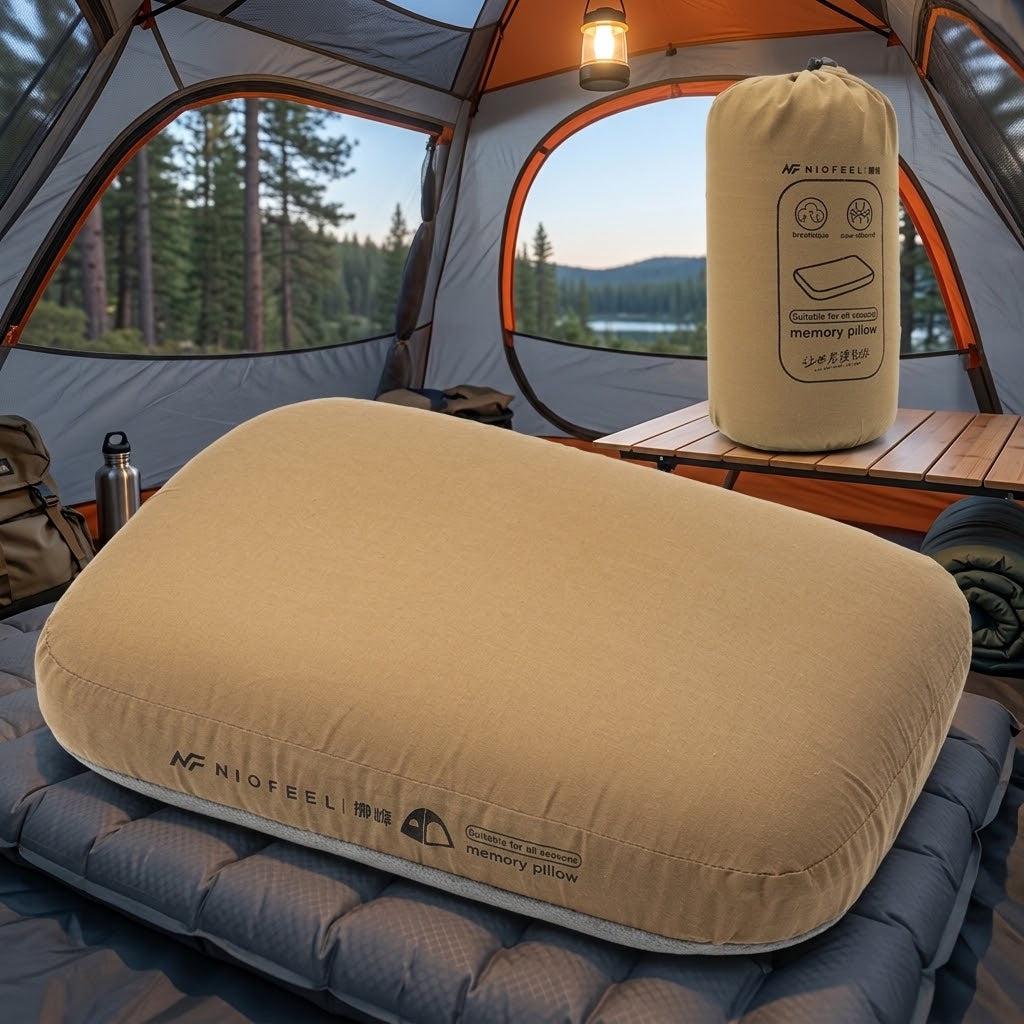 NIOFEEL | Oreiller de Camping Ergonomique Compact