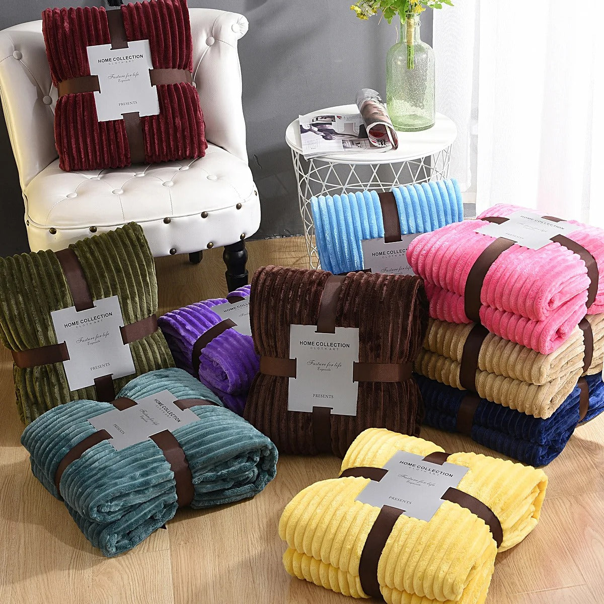 Velours Suprême | Plaid Côtelé