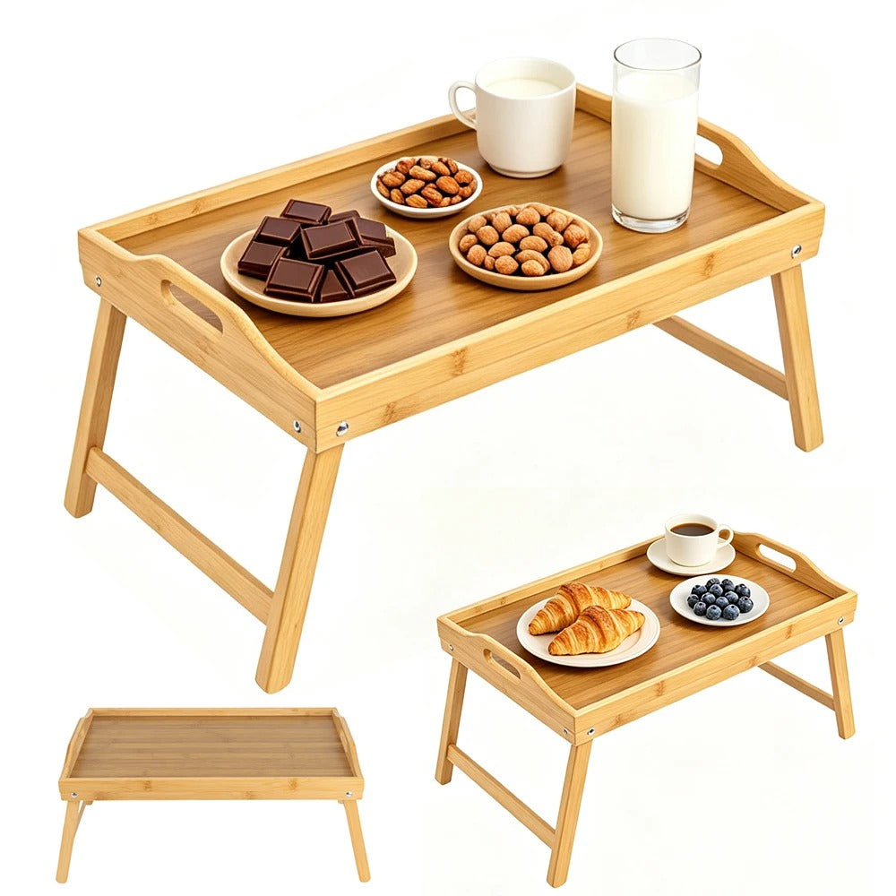 L'Instant | Plateau de Lit en Bambou Naturel