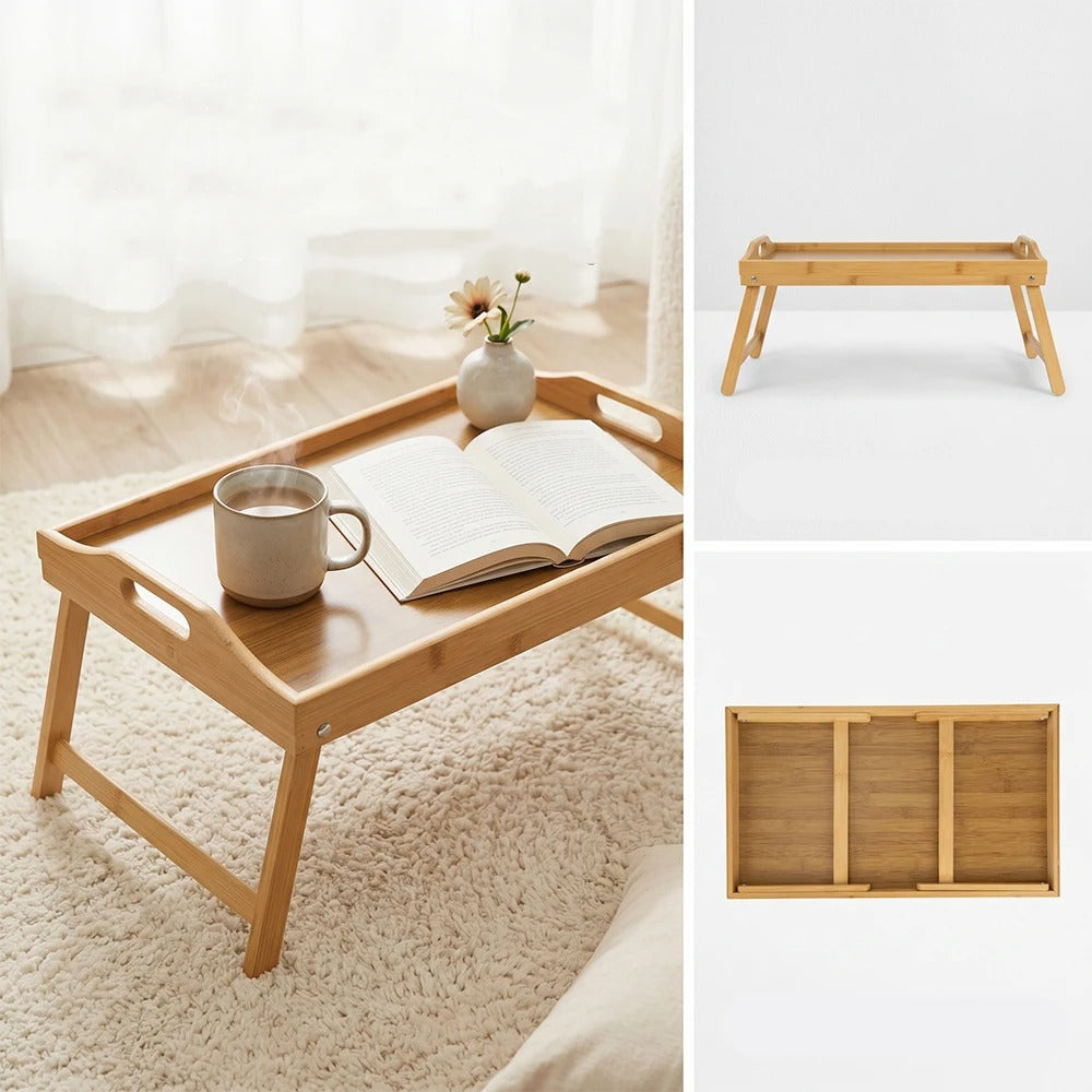 L'Instant | Plateau de Lit en Bambou Naturel
