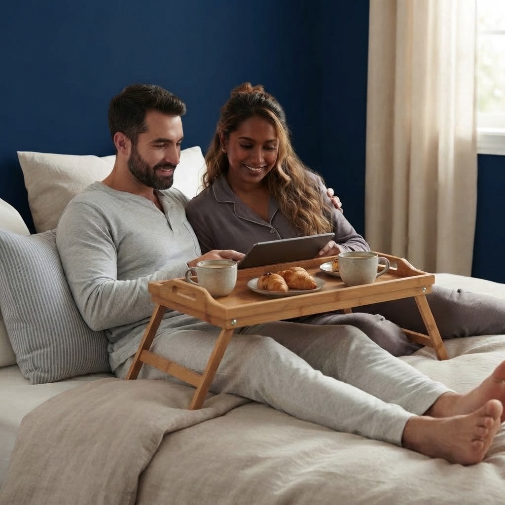 L'Instant | Plateau de Lit en Bambou Naturel